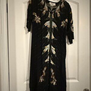 Argenti Petite Size 6 100% Pure Silk Shimmer Cocktail Dress Vintage S / US 4-6·V